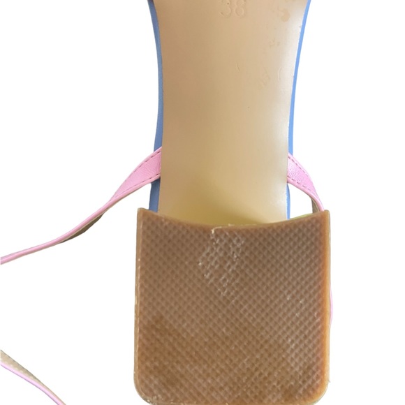 Pastel Rainbow criss cross leather Sandals. Moda in Pelle from England. - Picture 7 of 14